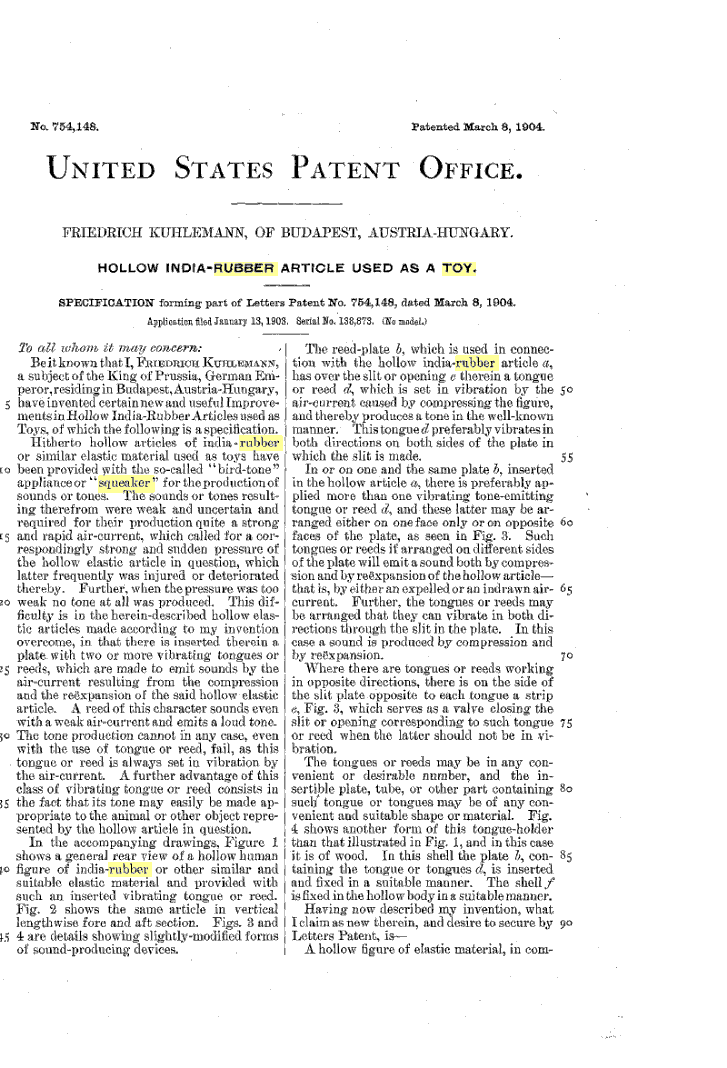 1904 Patent